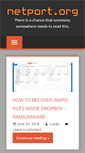 Mobile Screenshot of netport.org