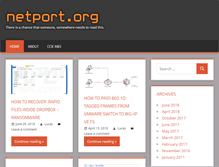 Tablet Screenshot of netport.org